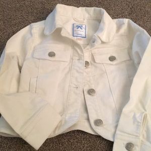 Gymboree White Jean Jacket